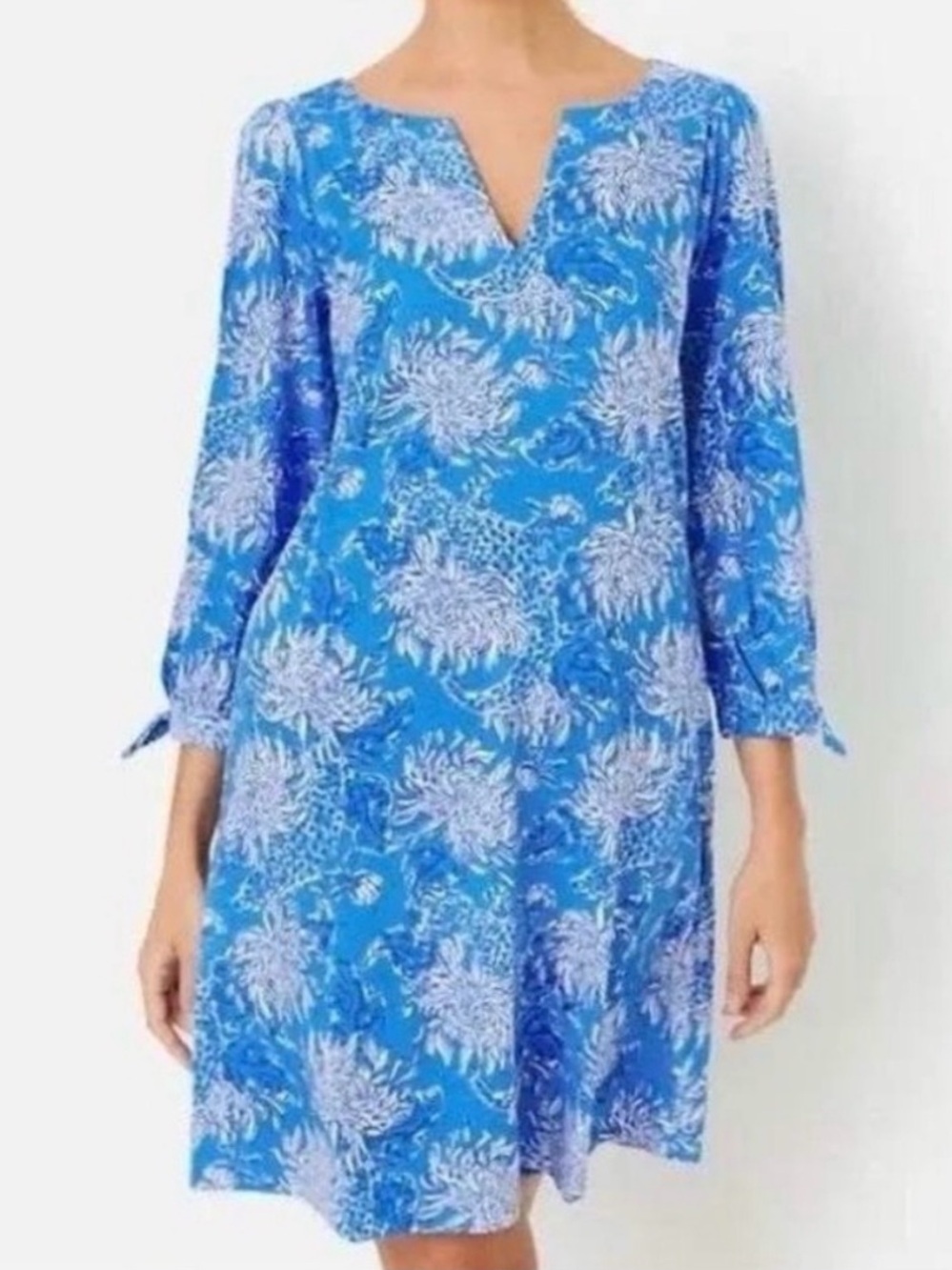 NWT Lilly Pulitzer Sz XXL Cath Dress in Boca Blue Croc and Lock It